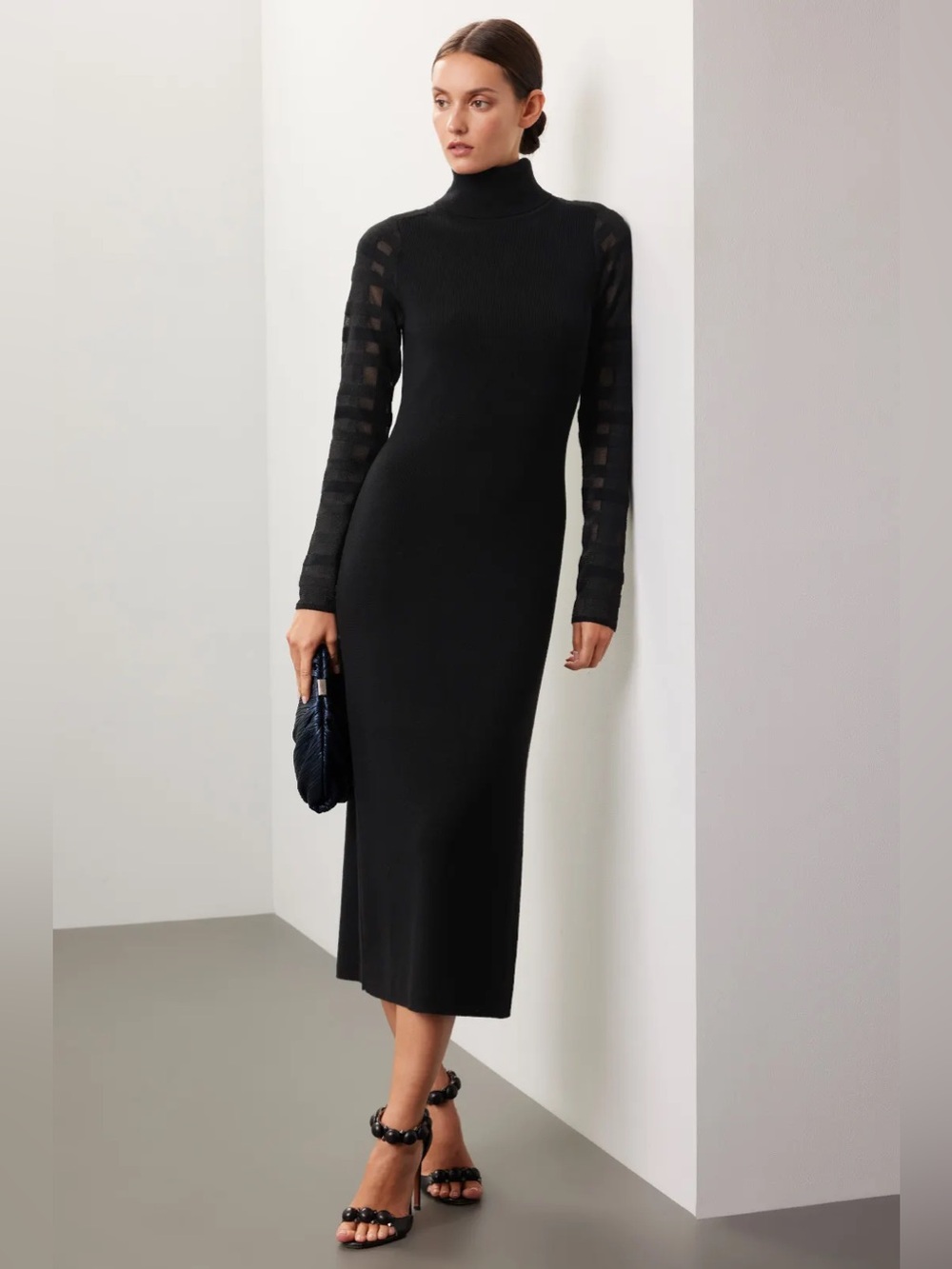 RTR Esteban Cortazar Mesh Sleeve Dress (0495)